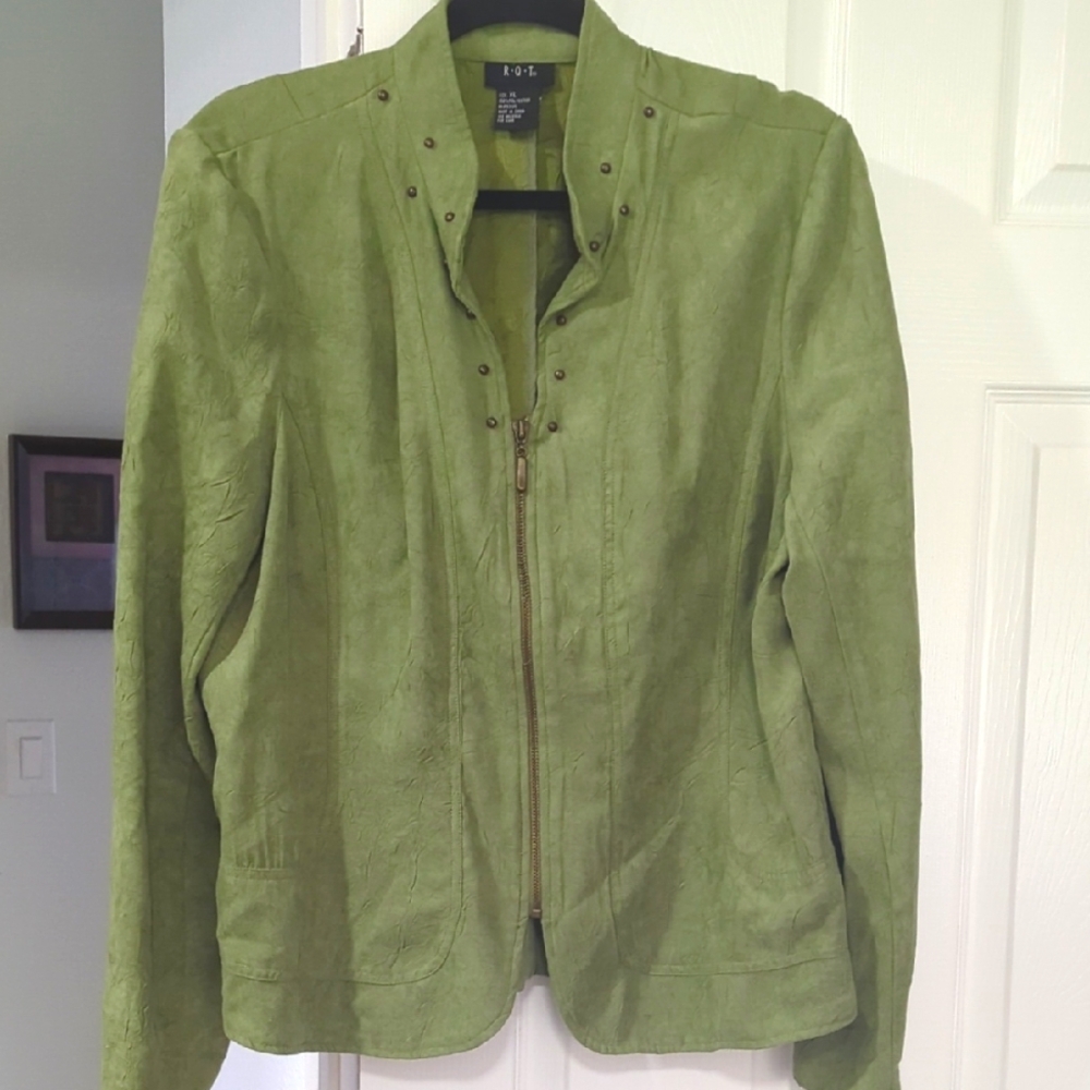EUC Women's Olive XL Zipper Down Utility Jacket